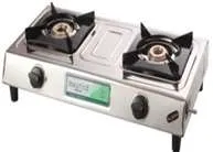 POPULAR PLUS Gas Stove Stainless Steel 2 Burner Deep Drawn Drip Tray