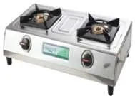 POPULAR Gas Stove Stainless Steel 2 Burner